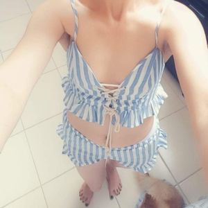 2 Piece Striped Outfit